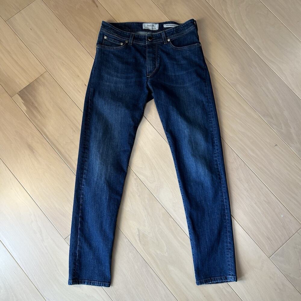 Barba Napoli Five Pocket Denim Blue Jeans Men’s 31 *Measured